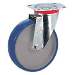 Polyurethaan zwenkwielen Ø100x30mm / pce