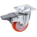 Roulettes pivotantes avec freins en polyuréthane 40 à 55kg Ø40x18mm / pce