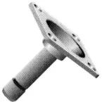 Fixation de roulettes avec platine Ø8mm / 4pce