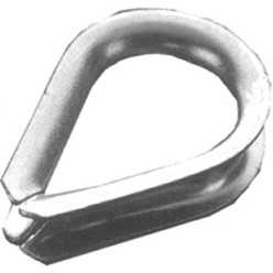 Galvanized Thimbles for 5mm Cable / 2 pieces