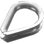 Galvanized Thimble for 3mm Cable Pack of 2