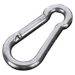 Verzinkte karabijnhaak Ø8 x 80mm / pce