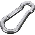 Mousqueton zingué Ø5 x 50mm / 2pce