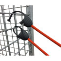 elastieken 100 cm met afsluitbare haken / 2pce