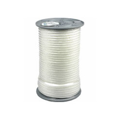 Wit nylon touw in spoel Ø4 x 100m / 100m