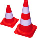 Rood-witte verkeerskegel 75cm / pce