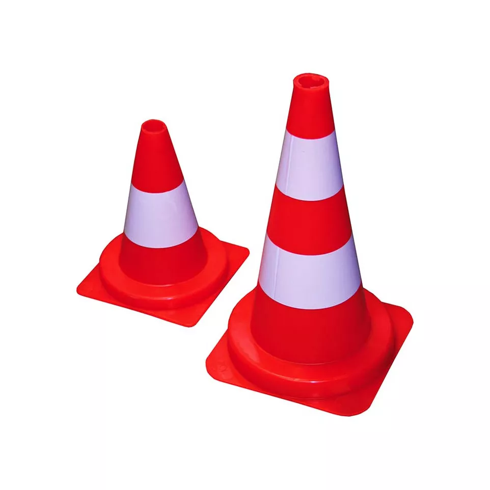 Rood-witte verkeerskegel 75cm / pce