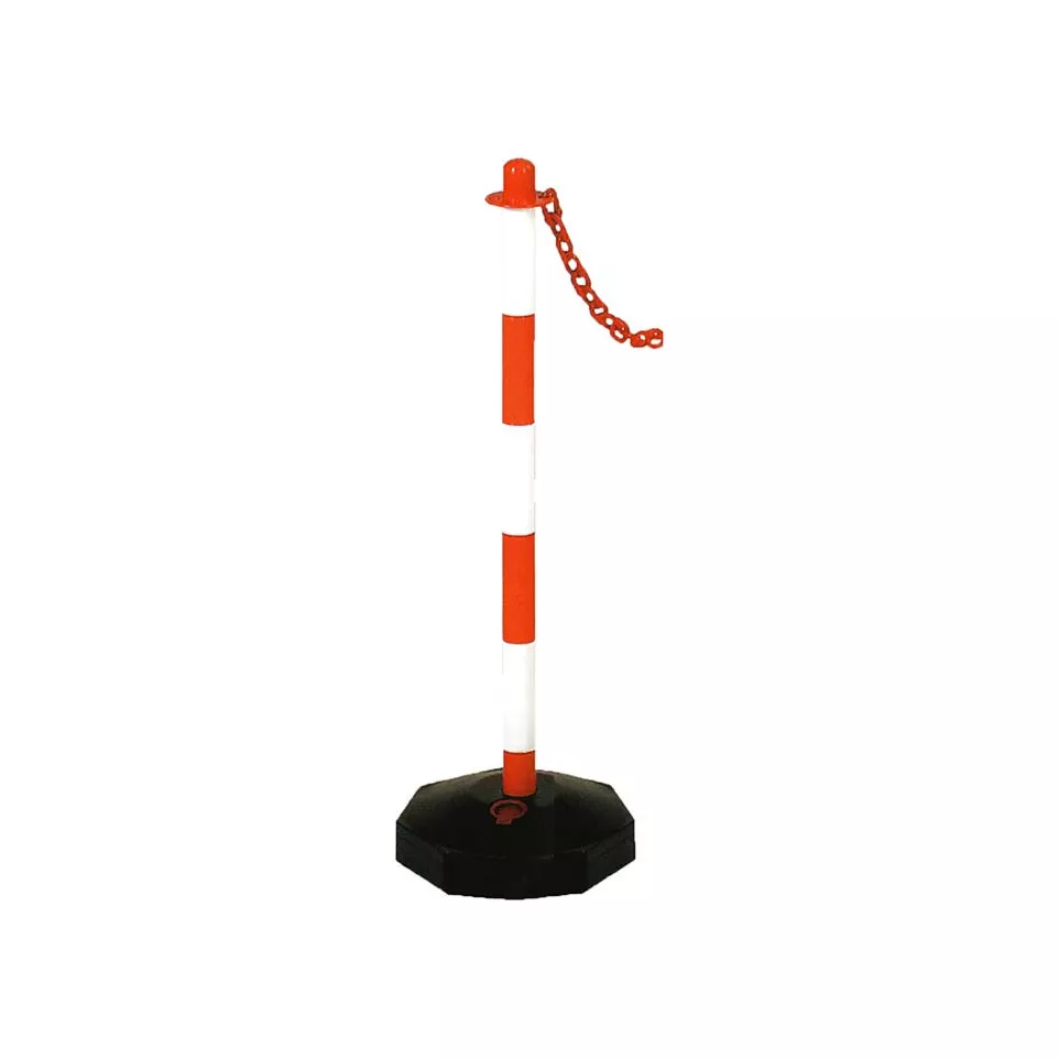 Red and White Warning Post per piece