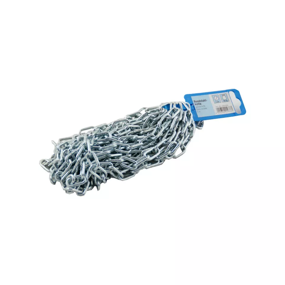 Galvanized Steel Chain 2mm Diameter x 5m