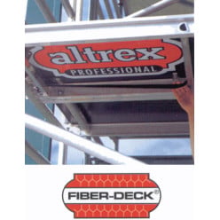 Plate forme d'échafaudage Altrex Fiber-Deck sans trappe 2,45m / pce