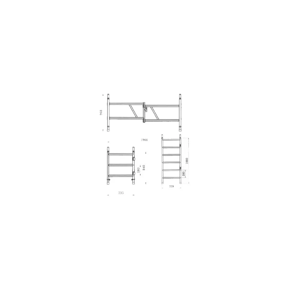 Altrex vouwsteiger element 6 sporten...