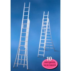 Solid 3-Section Convertible Ladder 3x14 Rungs per Piece