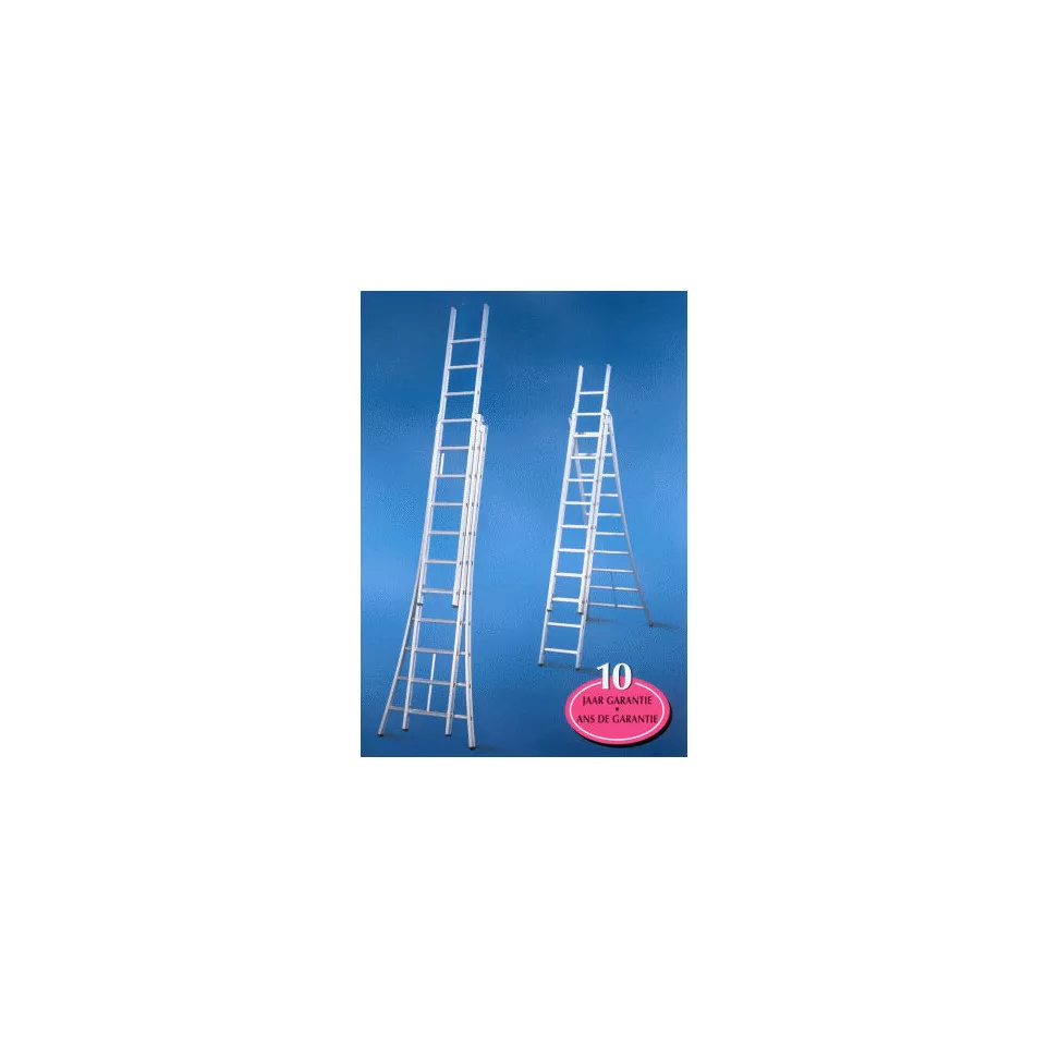 Solid 3-Section Convertible Ladder...