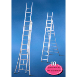 Solid D 3-Section Convertible Ladder 3x8 Rungs per Piece