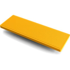 cales de vitrage en plastique 100x50x4mm Jaune / 500pce