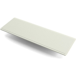 kunststof beglazingsblokjes 100x50x1mm Wit / 500pce