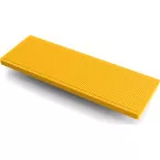 cales de vitrage en plastique 100x44x4mm Jaune / 500pce