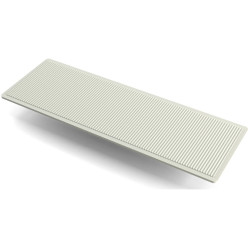 kunststof beglazingsblokjes 100x40x1mm Wit / 1000pce