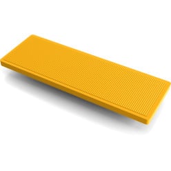 cales de vitrage en plastique 100x30x4mm Jaune / 1000pce
