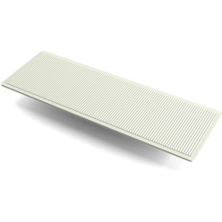 kunststof beglazingsblokjes 100x30x1mm Wit / 1000pce