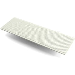 cales de vitrage en plastique 100x20x1mm Blanc / 1000pce