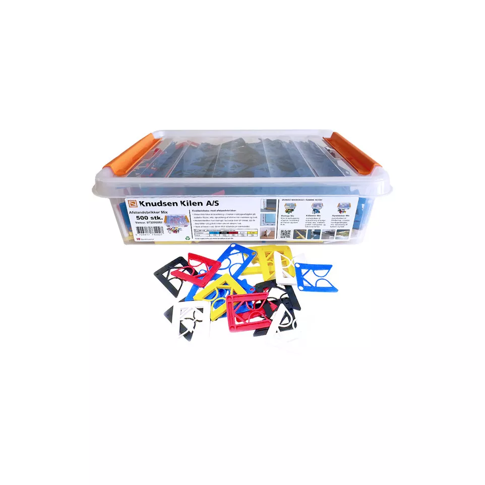 Mix van afstandhouders 54x46mm dikte...