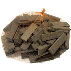 Cales plates en hêtre 80x24x6mm noir / 100pce