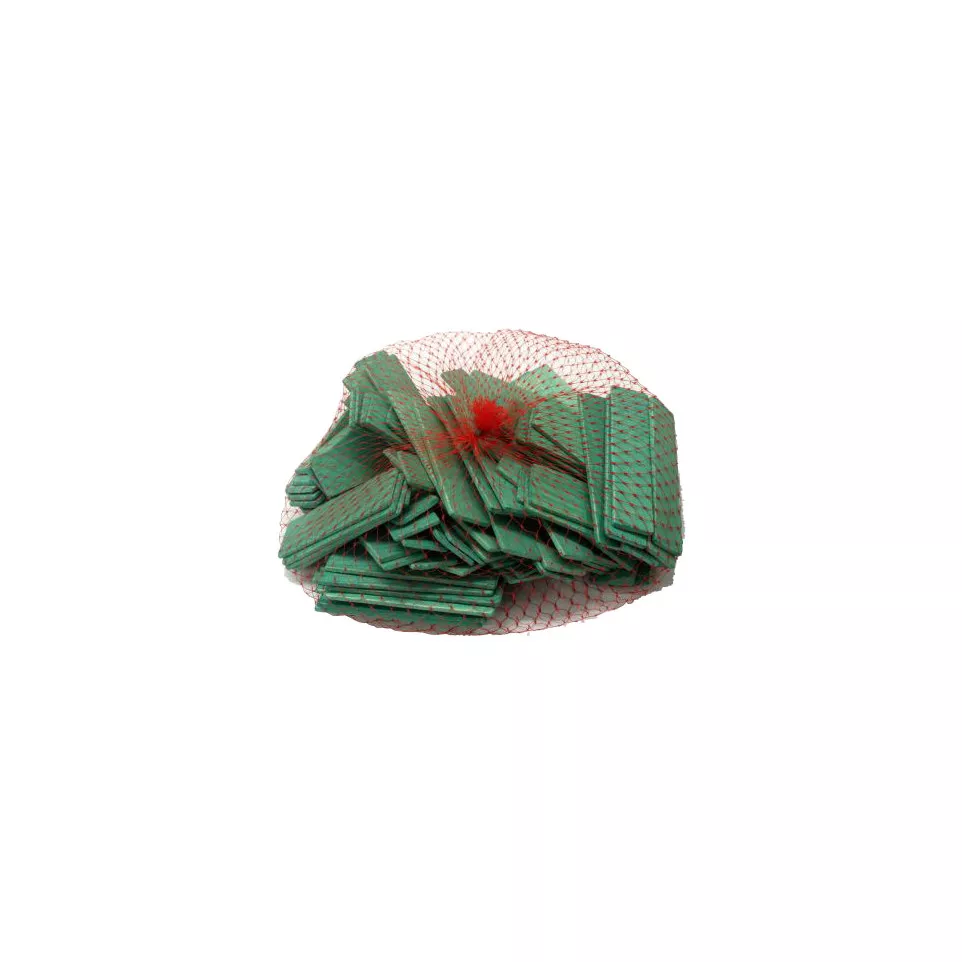 Cales plates en hêtre 80x24x3mm vert...