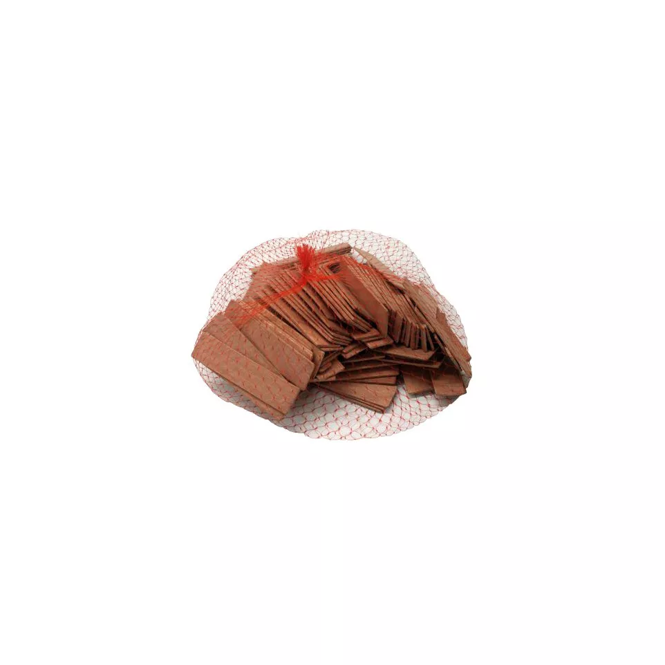 Platte blokjes in beuk 80x20x2mm rood...