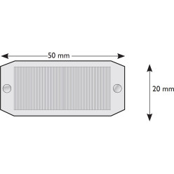 Universele platte wiggen 50x20x1,3mm / 1000pce