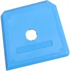 Blauw Hard Silicone Gladstrijkpallet / pce