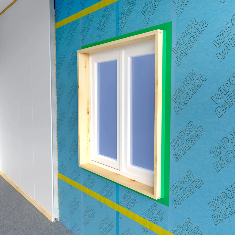 Ruban HPX film PE vert 60mm x 25m / 25m