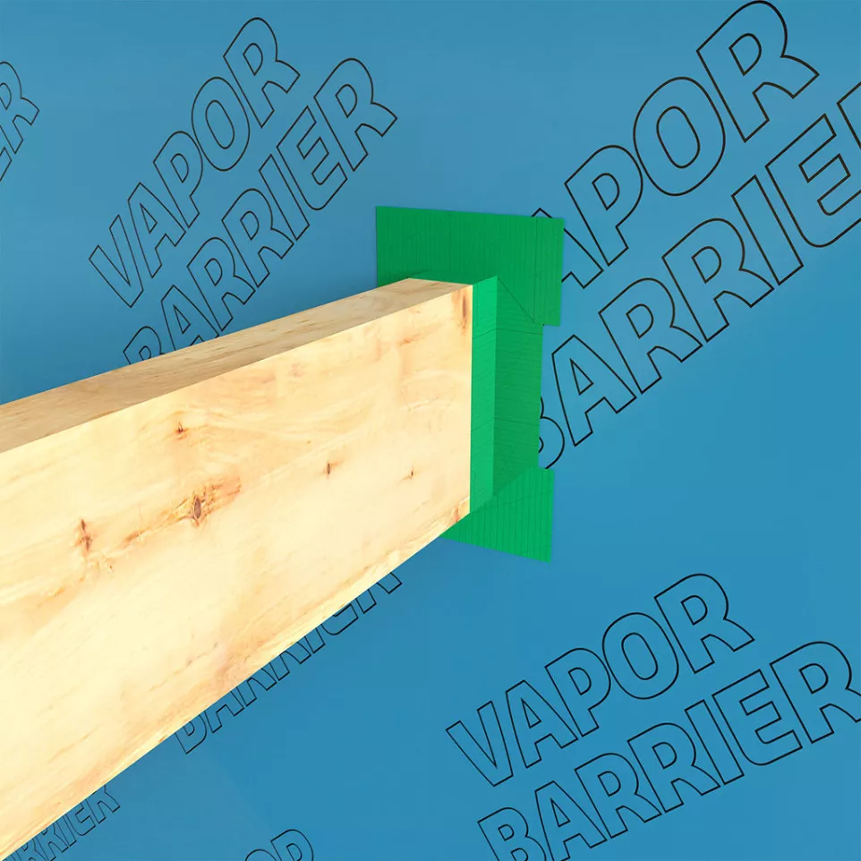 Ruban HPX film PE vert 60mm x 25m / 25m