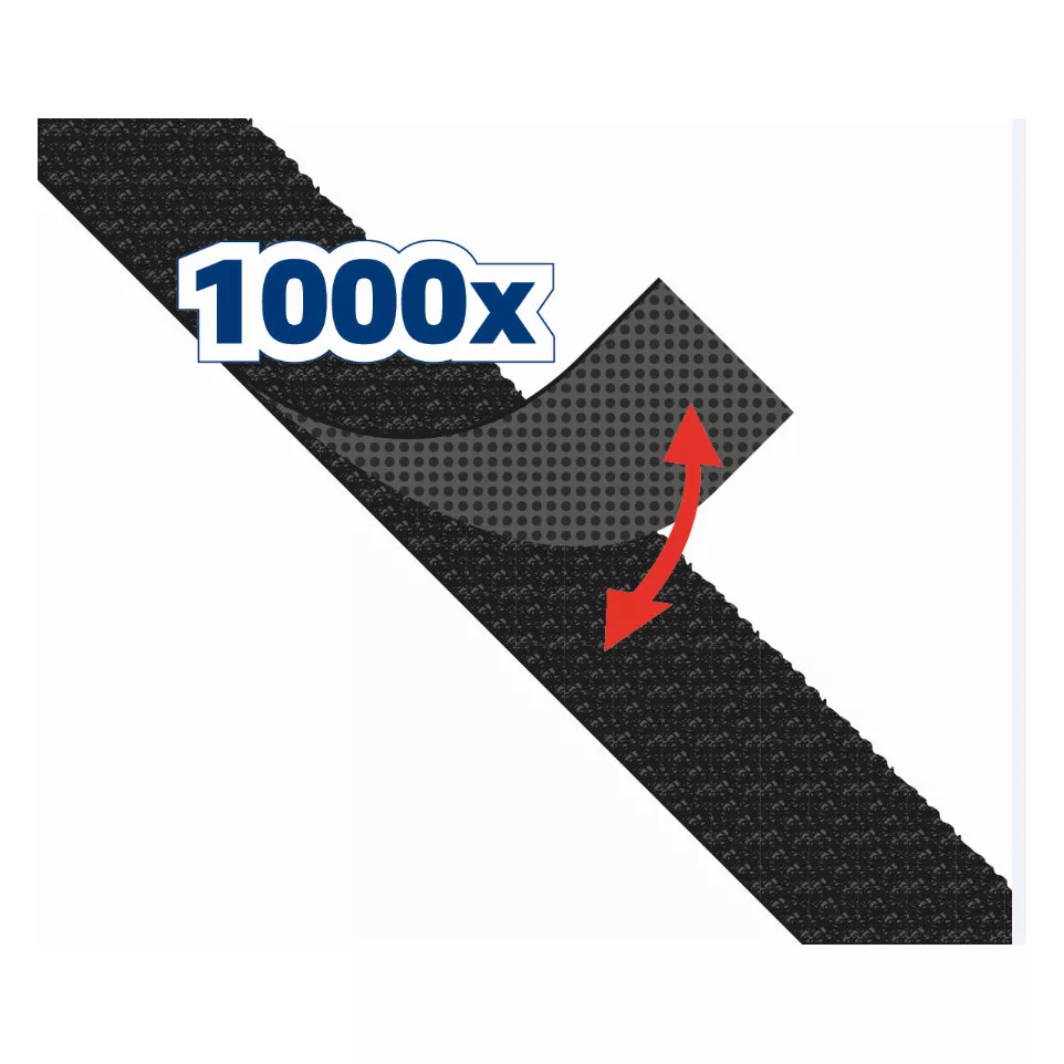 Back grip HPX noir 16mm x 5m / 5m