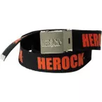 Zwarte riem met oranje opdruk Herock / pce
