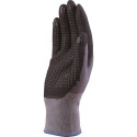 Paire de gants tricot polyamide spandex paume nitrile/PU+picots Delta Plus VE727 T9 / pce