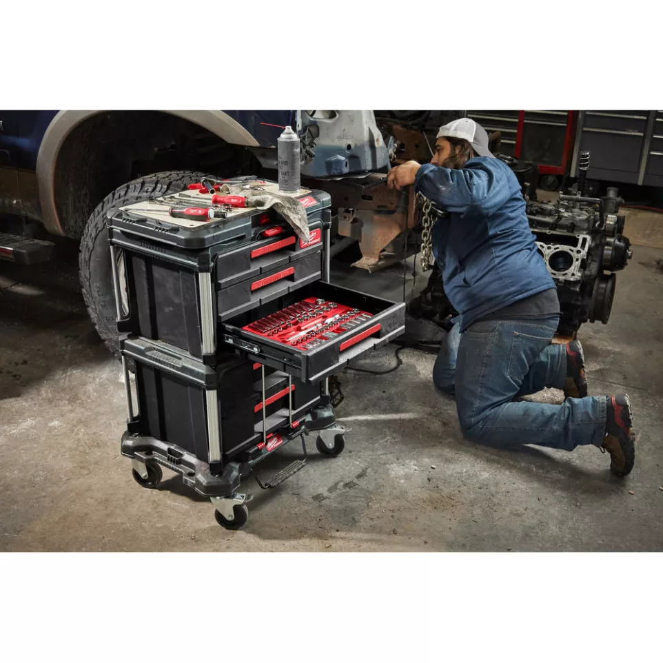 Coffre Packout 3 tiroirs Milwaukee / pce