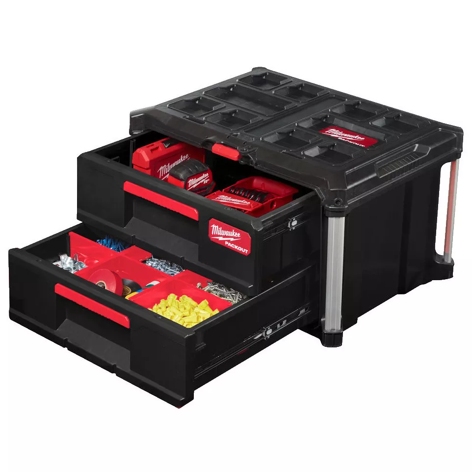 Milwaukee Packout 2-Drawer Tool Box...