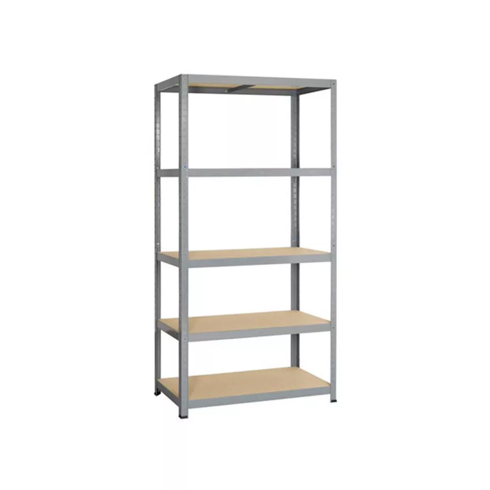 Houten en metalen schap / pce