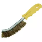 Brass Coated Steel Wire Hand Brush per piece