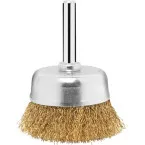 Brosse boisseau à fils ondulés laitonnés / pce