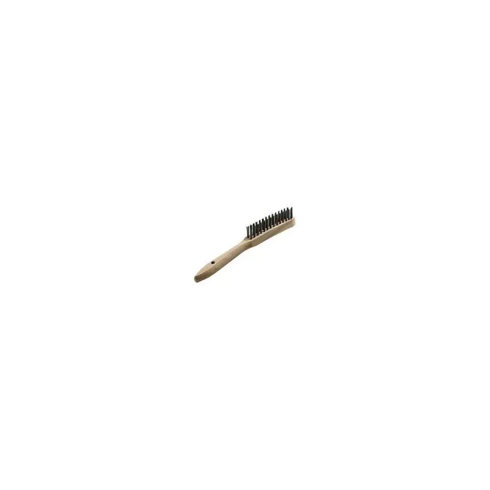 Brosse avec manche en bois et fils en...