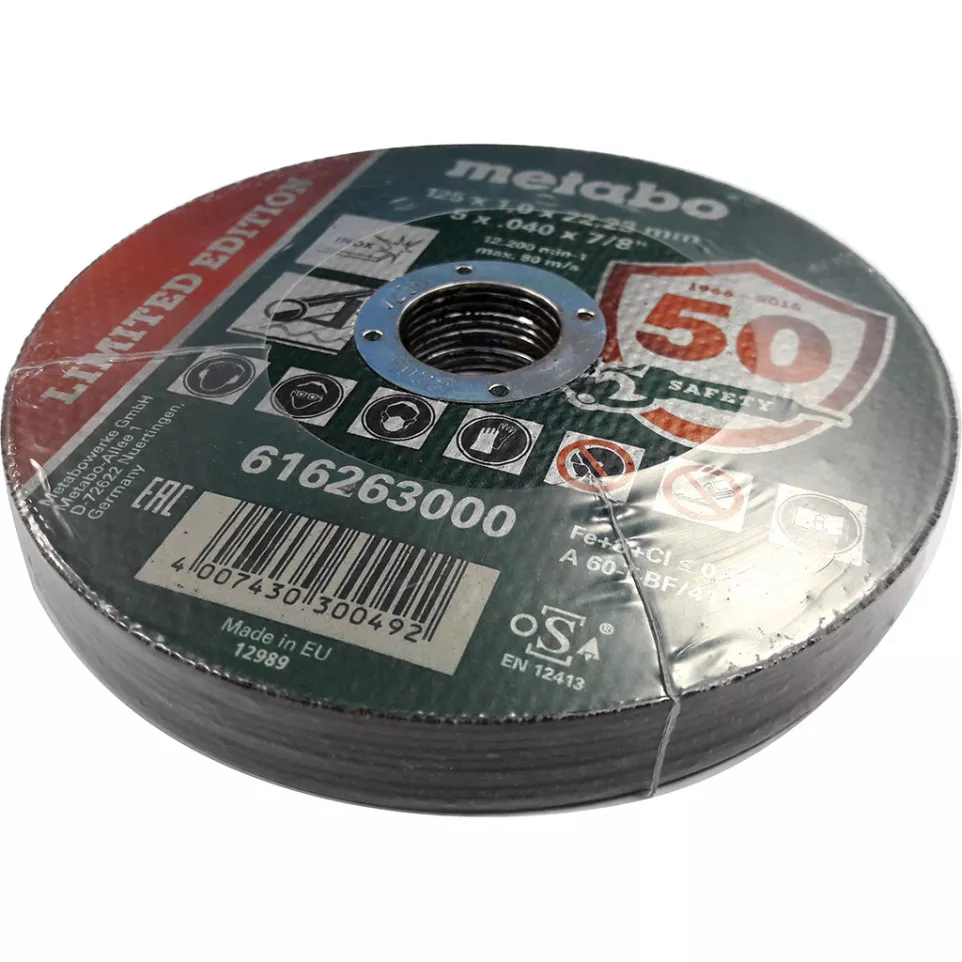 Disques inox Metabo Ø 125x1mm / 10pce