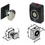 Opera Series 190 Wall-Mounted Magnetic Door Retainer per piece