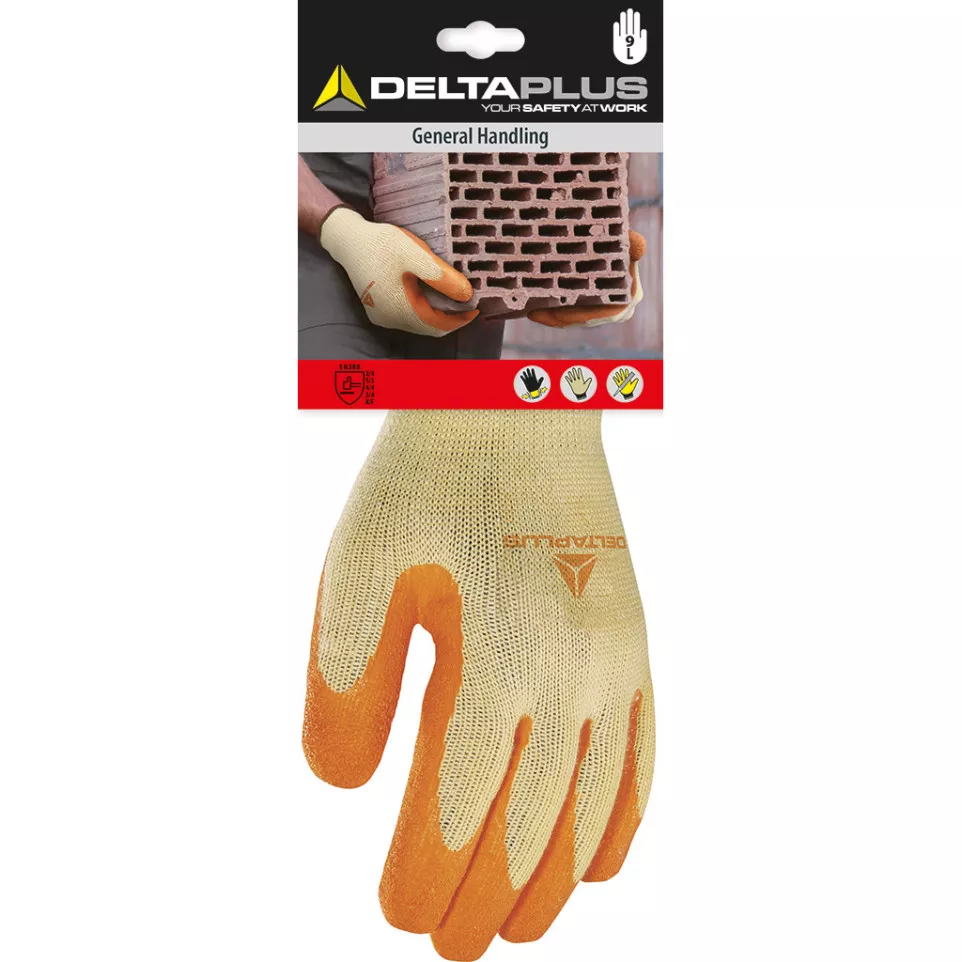 Polyester Cotton Knit Gloves Latex...