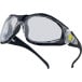Lunettes polycarbonate monobloc nez intégré branches inclinables / pce