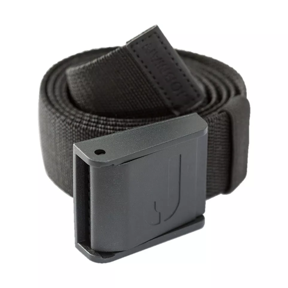 Riem stretch met anti-kras gesp zwart...