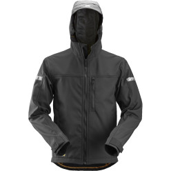 Veste softshell à capuche noir/gris Snickers AllroundWork 1229 XXL / pce