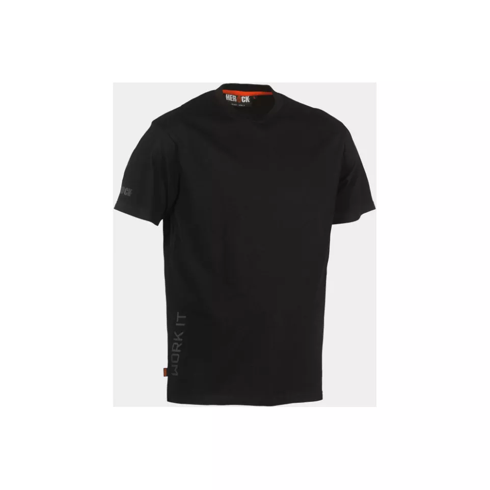 T-Shirt manches courtes noir Herock...