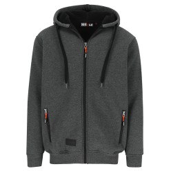 Grijze, met Herock gevoerde hoodie S / pce